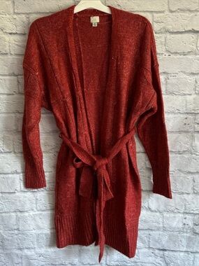 a new day Women's Brick Red Cardigan